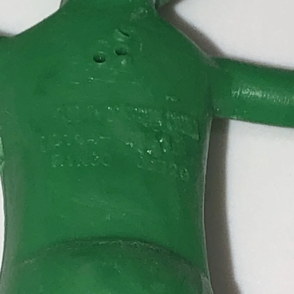 3 Bendable Rubber Green Aliens Figures Posable UFO Cookie Cutter Cake Topper Toy